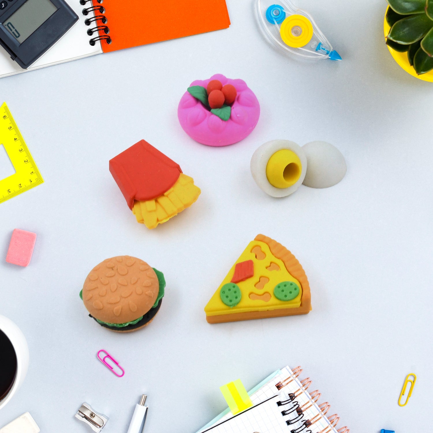 3D Food Shape Fancy & Stylish Colorful Erasers, Mini Eraser Creative Cute Novelty Eraser for Children Eraser Set for Return Gift, Birthday Party, School Prize(5 Pcs Set) 3D Food Shape Fancy & Stylish Colorful Erasers, Mini Eraser Creative Cute Novelty Eraser for Children Eraser Set for Return Gift, Birthday Party, School Prize(5 Pcs Set)